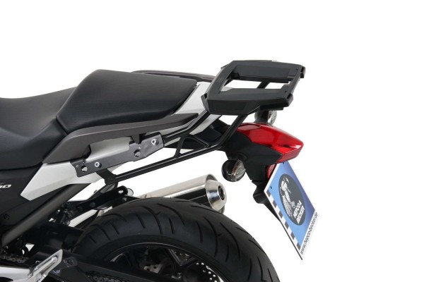 Support de top case Alurack noir pour Honda NC 700 S (12-13) /750 S/DCT (14-20) Hepco & Becker