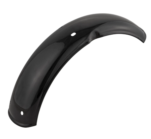 Aile 2.0 Garelli sans support pour Vespa PX 80-200ccm, métal noir brillant