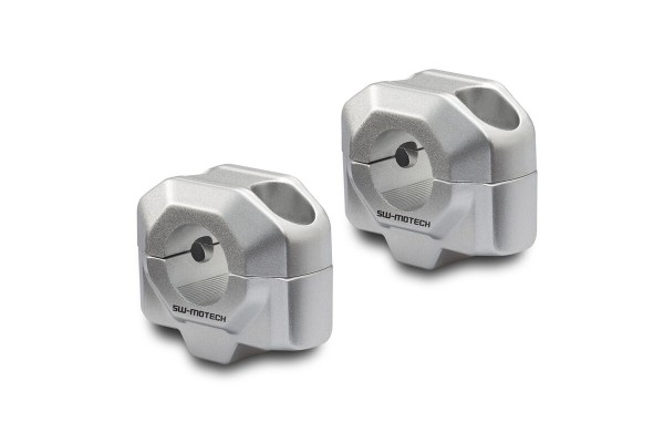 SW-Motech Réhausse de guidon, argent pour guidon Ø 22 mm, H=20 mm pour Yamaha FZ 8 /Fazer - SW Motech