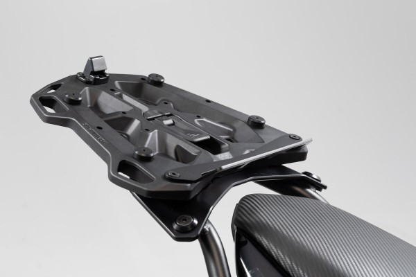 SW-Motech Plaque d'adaptation noire pour porte-bagages STREET-RACK pour Givi/Kappa avec monolock