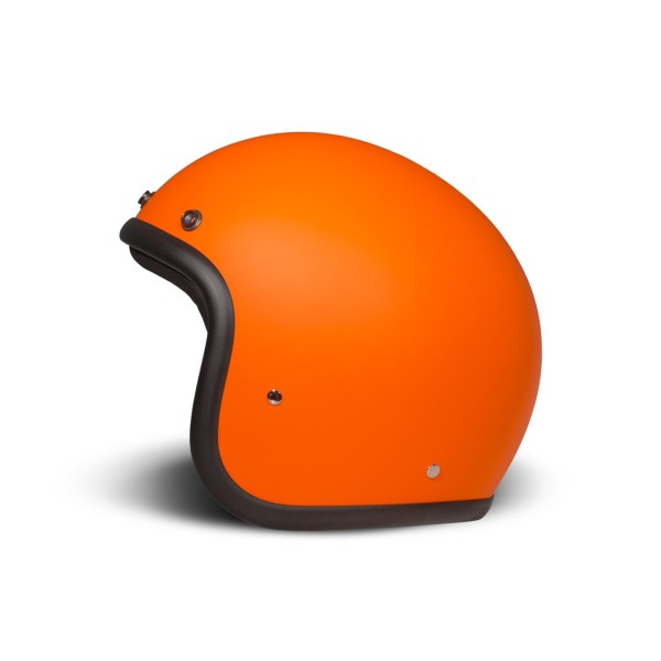 Casque intégral DMD Retro, orange mat, fibre de verre, ECE 22.06