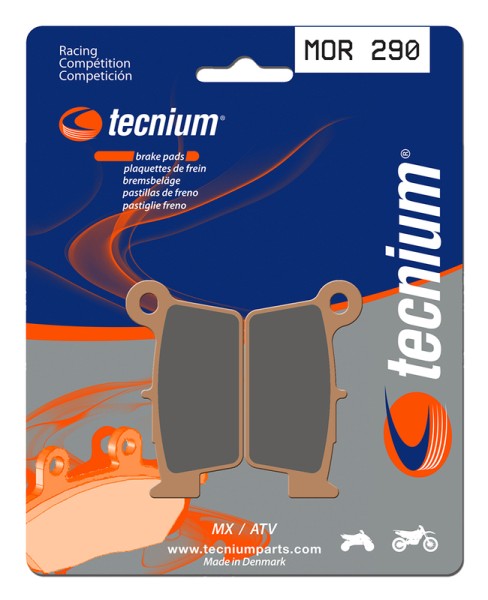Plaquettes de frein Tecnium Racing MX/ATV en métal fritté - MOR290