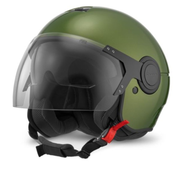 Casque jet Vespa Demi Jet, vert Argentario - M