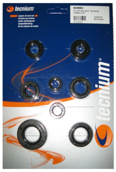 Jeu de bagues d'étanchéité moteur Tecnium