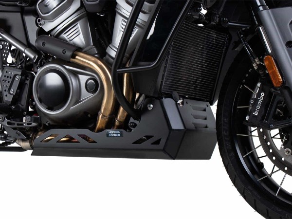 Plaque de protection moteur noire pour Harley Davidson Pan America (21-) Hepco & Becker