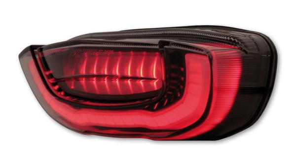 HIGHSIDER smart Feu arrière LED noir Honda Style, homologué E (1pc)