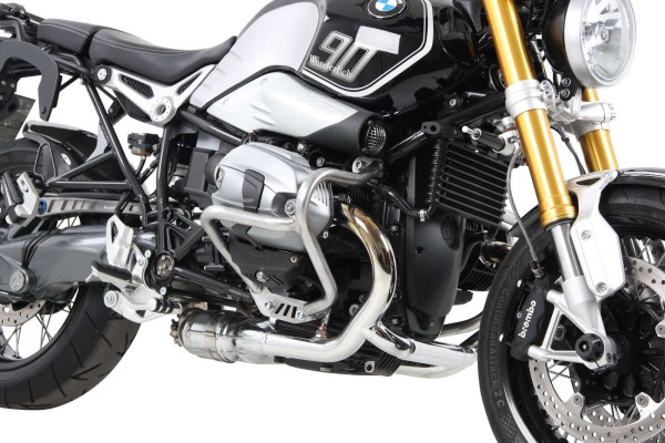 Arceau de protection du moteur argenté pour BMW R nineT (14-16) Hepco & Becker