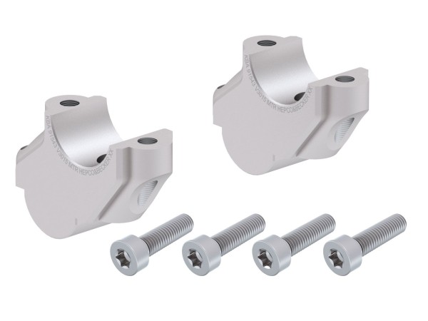 Augmentation du guidon H=30 mm avec décalage de 15 mm en arrière pour BMW R 1200 GS (04-07) Hepco & Becker