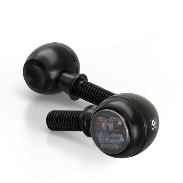 HIGHSIDER smart Circula-S Clignotant/feu de position noir/teinté 2en1, homologué E (paire)