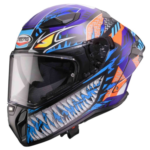 Caberg casque Drift Evo II Nobo noir mat/bleu-lilas-fluo-orange