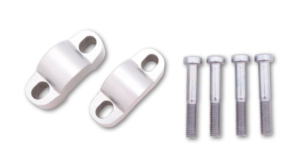 HIGHSIDER pro Réhausse de guidon argent 25 mm, Pour guidon Ø28,6mm