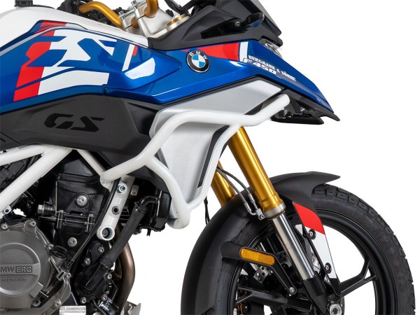 Arceau de protection de réservoir blanc pour BMW F 450 GS (25-) Hepco & Becker