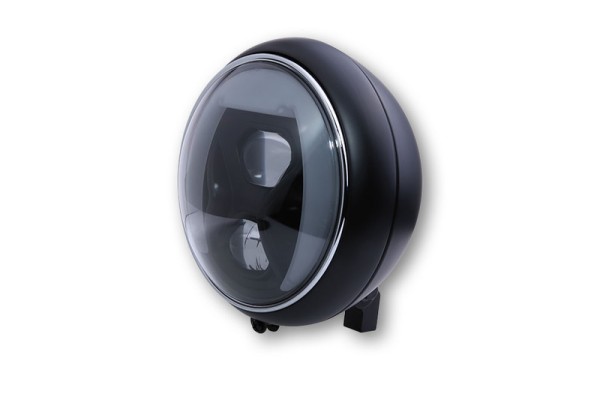 HIGHSIDER pro 7 pouces Phare Yuma 2 Type 8 LED Noir Avec TFL, éclairage en virage, E-approuvé (1pc)