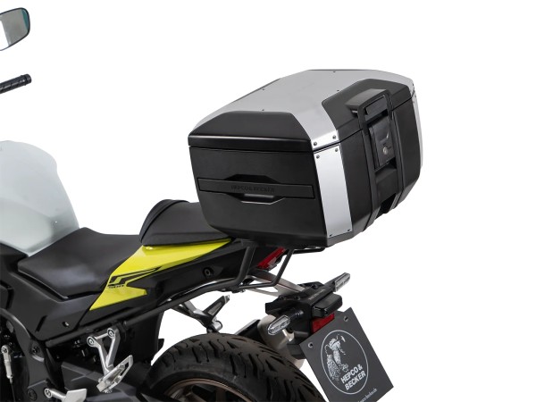 Kit Smartrack avec top-case Xcore 40 argent/noir pour Honda CB 500 Hornet (24-) Hepco & Becker