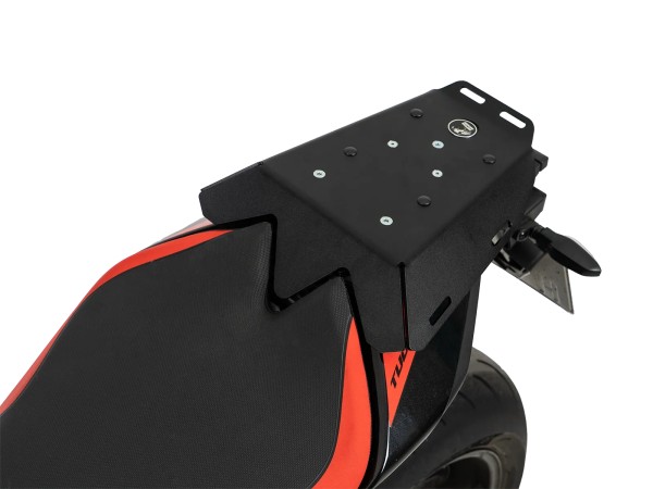 Support de sac de sport à fixation vissée, noir, pour Aprilia Tuono V4 1100 Factory (25-) Hepco & Becker