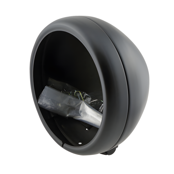 HIGHSIDER pro Pecos boîtier de phare noir 5 3/4 pouces, fixation inférieure