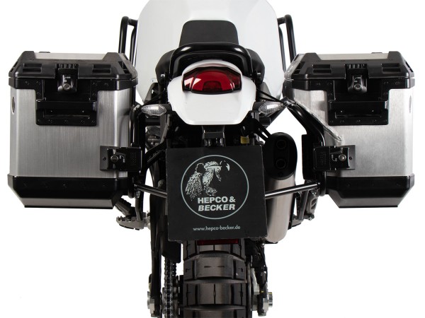 Kit de support de valises Cutout support incl. kit de valises Xplorer Cutout argent pour Ducati Desert X Rally (24-)