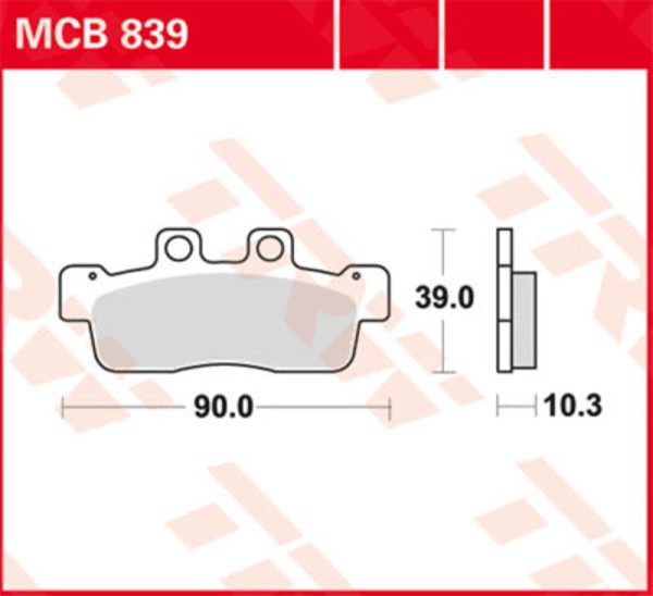 TRW Lucas Garniture de course MCB816SRQ