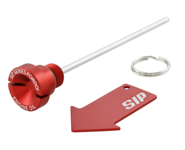 Öleinfüllschraube Motoröl für Vespa Primavera/​Sprint 125-150ccm i.e. 3V 4T AC, rot