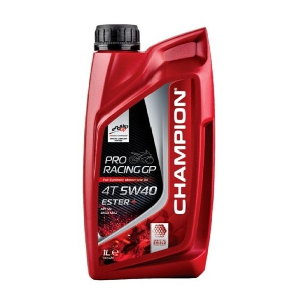 CHAMPION® Proracing GP 4T 5W-40 ESTER + huile moteur entièrement synthétique - 1 litre