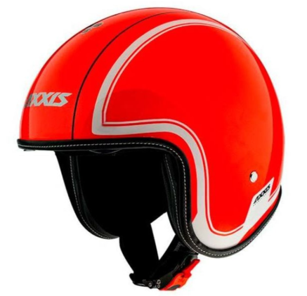 Casque jet Axxis, Hornet SV Royal, rouge brillant