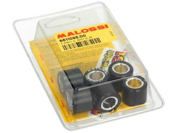 Jeu de galets de variateur Malossi, 20x17 mm, 8,0 g, pièces : 6