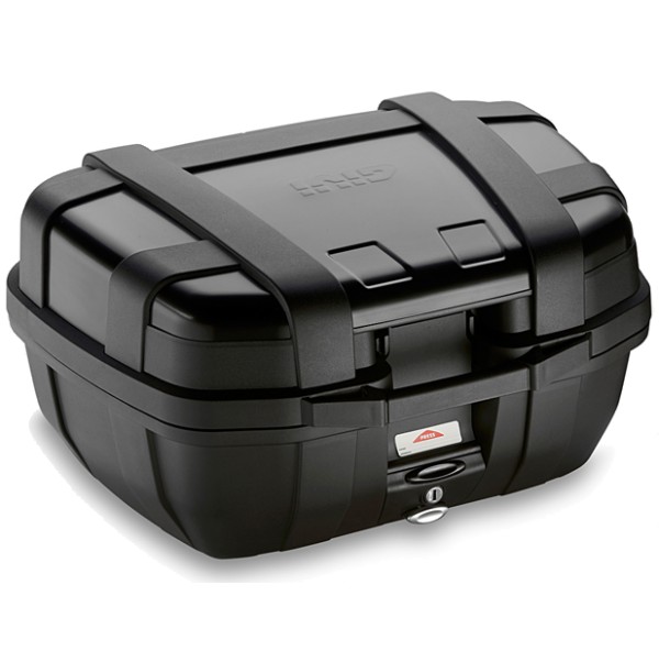 Trekker 52 litres MONOKEY valise top case avec housse alu noire originale Givi