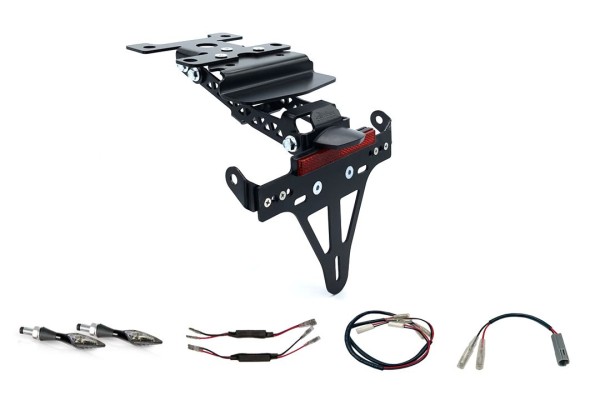 Support de plaque d'immatriculation (y compris les clignotants arrière Barracuda) pour Yamaha Ténéré 700 (19-24)