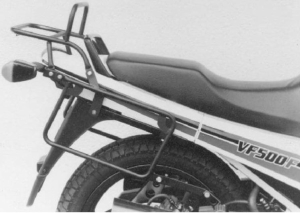 Pont de bagages tubulaire Support de top case et de valises latérales noir pour Honda VF 500 F/F2 (84-87)