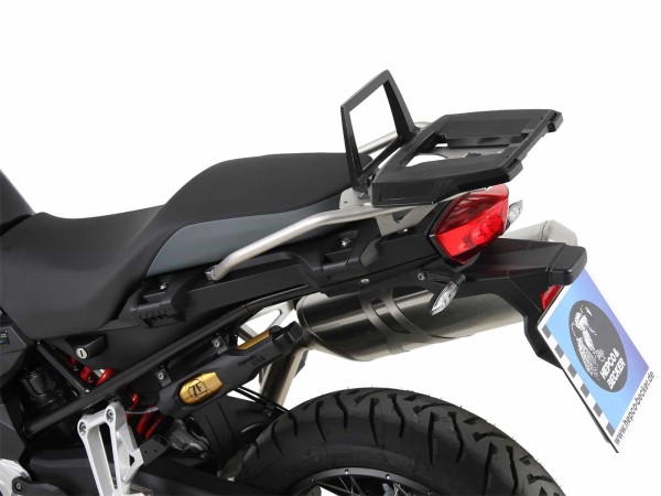 Support de topcase Alurack noir pour combinaison avec porte-bagages d'origine pour BMW F 750 GS