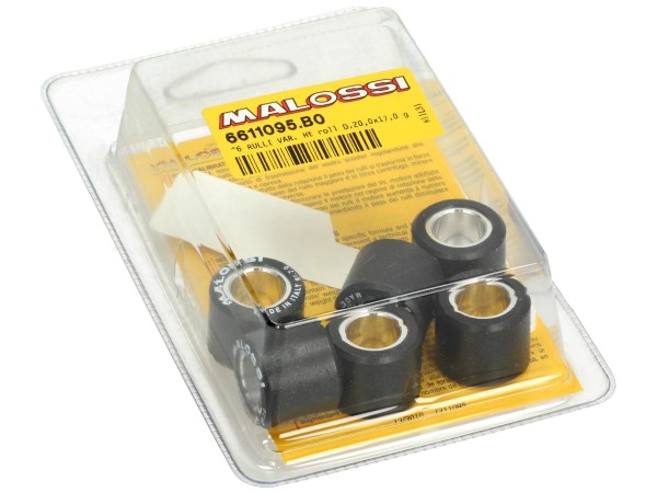 Jeu de galets de variateur Malossi, 20x17 mm, 7,0 g, pièces : 6