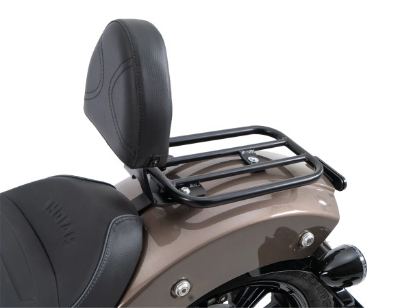 Dossier conducteur avec coussin noir pour Indian Scout Bobber 1250 (25-) Hepco & Becker