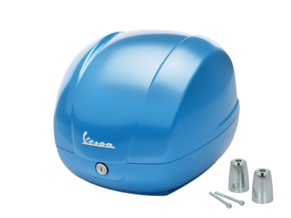 Top case d'origine 36 L bleu clair A19 pour Vespa GTS 125/310 et GTV 310