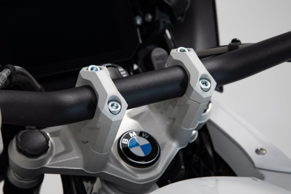 SW-Motech Réhausse de guidon, argent pour guidon Ø 32 mm, H=40 mm pour BMW R 1200 GS LC - SW Motech