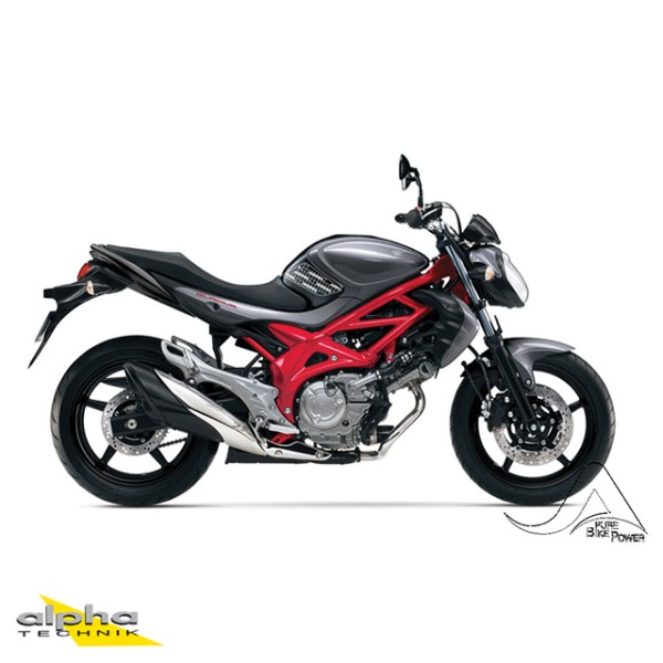Stompgrip schwarz, Volcano, für Suzuki SFV650 Gladius, 2009-2015