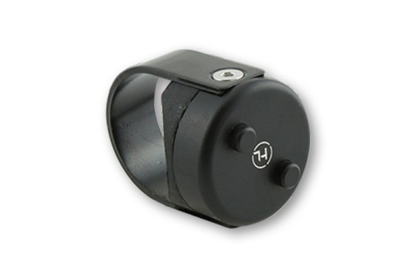 Bouton poussoir HIGHSIDER pro Classic Noir Pour guidon 7/8 et 1 pouce