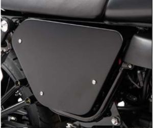 Caches d'origine, aluminium, noir pour Moto Guzzi V7 I+II