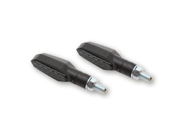 HIGHSIDER Smart Multiface LED clignotants boîtier noir / lentille gris fumée (paire), avant & arrière