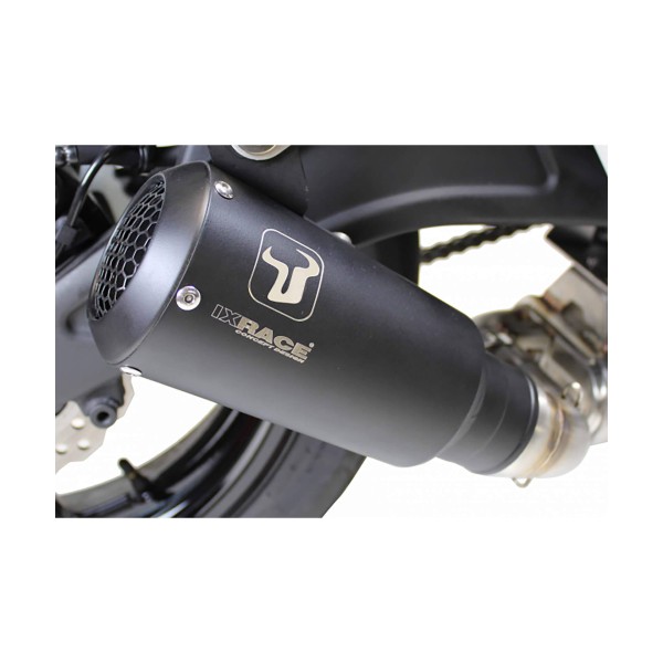 Silencieux arrière IXRACE MK2 Kawasaki Z 900, version ouverte, acier inoxydable, homologué E, Euro4+5