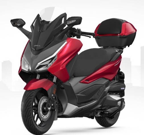 Top Case 35L y compris pont à bagages Forza 350 (2021-) R320P PEARL SIENA RED original Honda