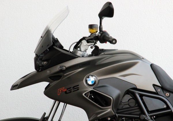 Vitre de tourisme MRA "T" gris fumé pour BMW F 700 GS, toutes les années de construction