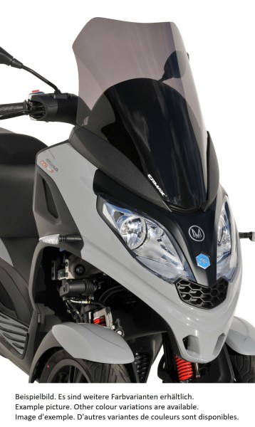 Pare-brise ERMAX Sport Touring pour Piaggio MP3 300 / SPORT HPE (19-), teinté/light black