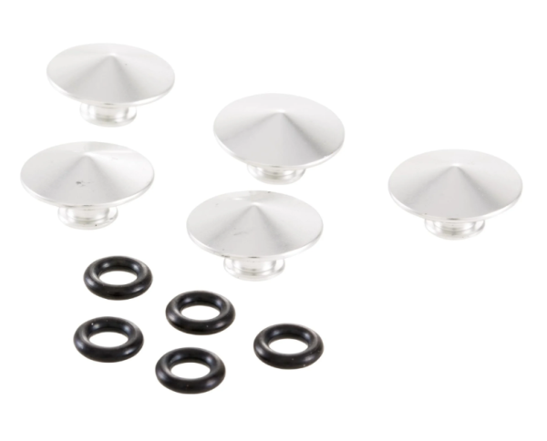 Cache boulon de roue avant ou arrière, argenté