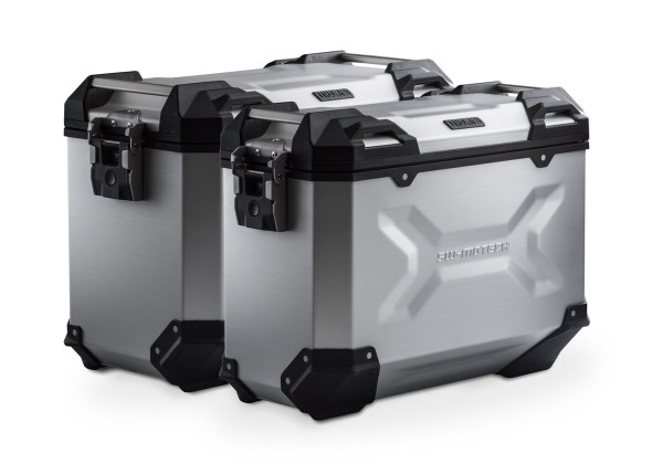 SW-Motech Système de valises en aluminium TRAX ADV argent pour Moto-Guzzi V85 TT