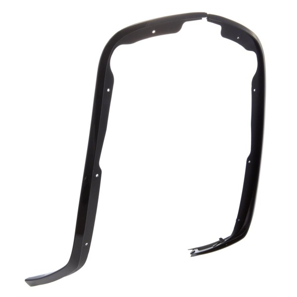Tube mono fente bouclier de jambe noir brillant pour Vespa Primavera/Sprint 50-150ccm