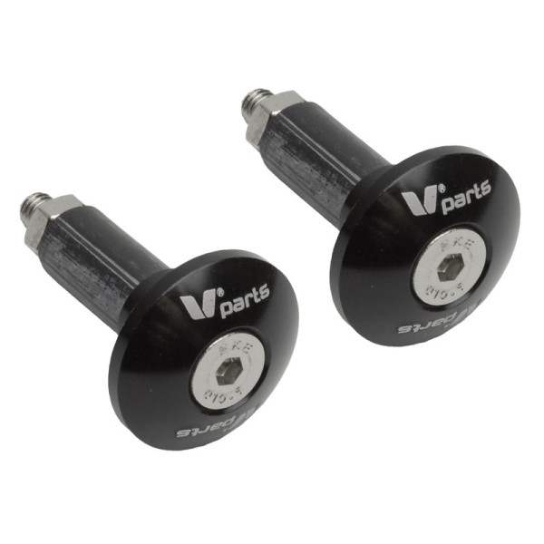 V PARTS protection d'embout de guidon Ø12-18mm noir