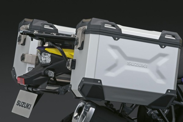 Set de valises latérales en aluminium (argent) pour Suzuki V-Strom 800DE  2023- Accessoires d'origine