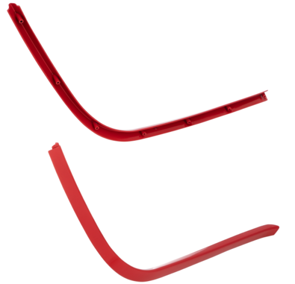 Tube mono fente marchepied rouge pour Vespa Primavera/Sprint 50-150ccm