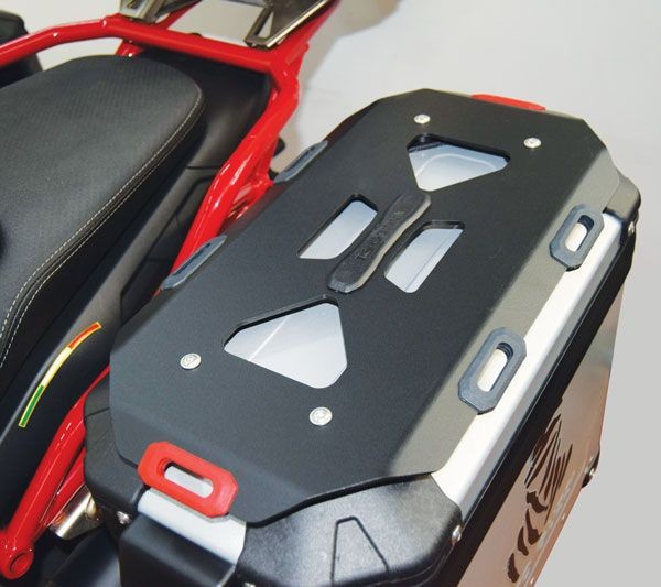 Paire de porte-bagages pour valises latérales d'origine pour Moto Guzzi V85 TT