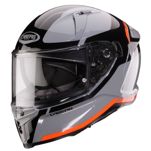 Caberg casque Avalon X Pure gris/noir-fluo rouge